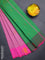 Arani semi silk saree pastel pink and dual shade of green with thread woven buttas and thread woven butta border