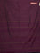 Arani semi silk saree wine shade with allover thread weaves in borderless style