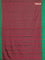 Arani semi silk saree dual shade of maroon and green with allover copper zari checked pattern and copper zari woven simple border