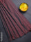 Arani semi silk saree dual shade of maroon with allover silver zari weaves in borderless style
