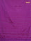Arani semi silk saree purple shade with allover silver zari weaves in borderless style