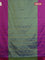 Arani semi silk saree dual shade of green and purple with allover copper zari weaves and zari checked border