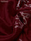 Chiniya silk saree maroon with allover bandhani prints