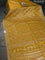 Banarasi silk saree mustard yellow with allover zari woven brocade weaves and zaridosi gotapatti work border