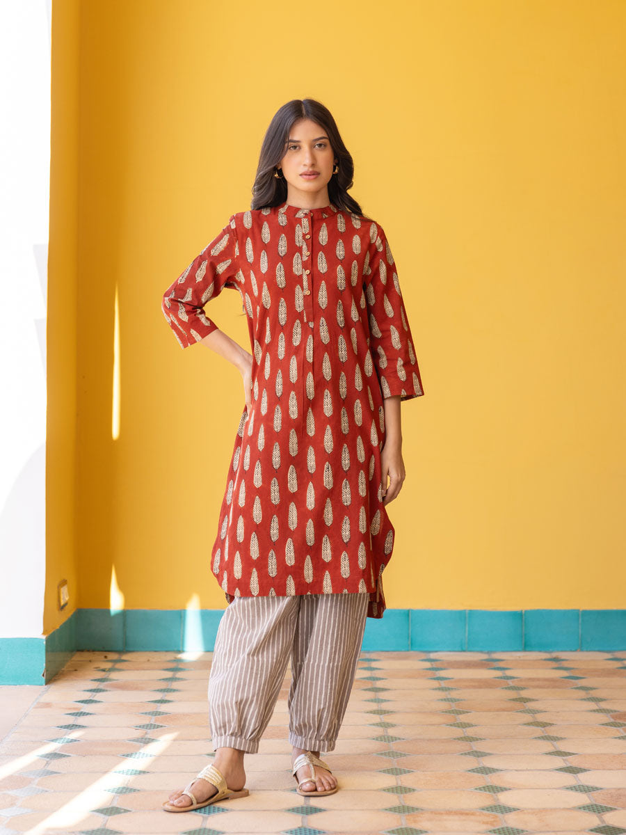 Aarti Block Printed Cotton Kurta