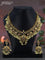 Antique Guttapusalu Necklace lakshmi design with kemp & cz stones and pearl hangings