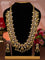 Antique guttapusalu haaram with kemp & cz stones and pearl hangings