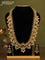 Antique guttapusalu haaram with kemp & cz stones and pearl hangings