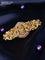 Antique hair clips medium size lakshmi design with kemp and cz stones