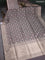 Banarasi uppada silk saree grey shade with allover zari woven brocade weaves and zari woven border