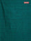 Banarasi semi matka saree teal green with allover thread weaves in borderless style