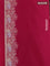 Banarasi semi katan silk saree pink with allover silver & gold zari weaves and zari woven border
