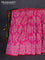 Banarasi semi katan silk saree pink with allover zari weaves and zari woven border