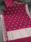 Banarasi semi katan silk saree maroon with zari woven buttas and rich zari woven border