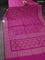 Banarasi semi katan silk saree magenta pink with allover jamdhani weaves and rich zari woven border
