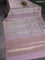 Banarasi tissue semi silk saree pastel grey and mild lavender with zari weaves & buttas and zari woven butta border