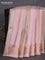 Banarasi tissue semi silk saree baby pink and peach shade with allover zari weaves and zari woven floral border
