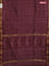 Chanderi bagru saree maroon shade with allover prints and maheswari border