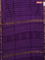 Chanderi bagru saree violet with allover prints and mageshwari border