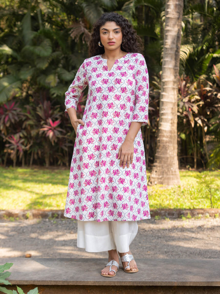 Set of 2 - Padmini Cotton Kurta and Palazzo – Cherrypick