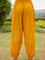 Solid Yellow Slub Lantern Pants