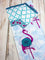 Flamingo Block Printed Cotton Curtain