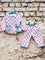 Flamingo Quilted Organic Cotton Block Printed Angrakha Set