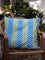 Chevron Block Printed Cotton Cushion Cover - 24 Inch