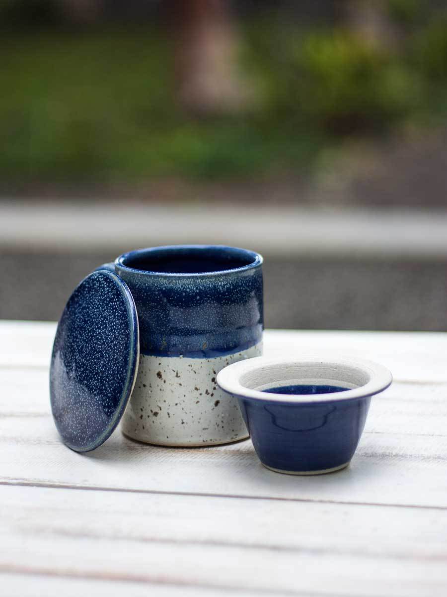 Midnight Hand-Thrown Ceramic Tea Set