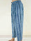 Indigo Waves Daabu Cotton Palazzo Pants