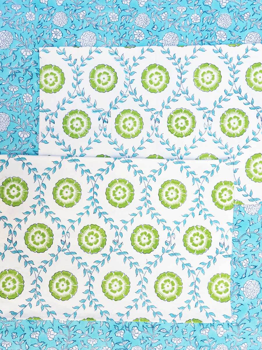 Primrose Block Printed Cotton Table Mats