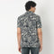 Camp Collar Half Sleeve Printed Retreat Shirt