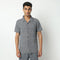 Camp Collar Half Sleeve Yarn Dyed Textured Mood Shirt