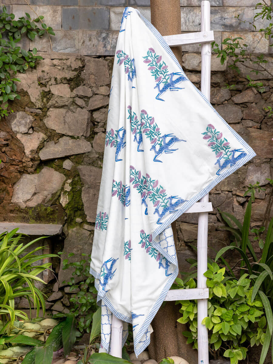 Sarang Block Printed Muslin Dohar