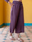Solid Purple Viscose Palazzo Pants
