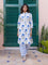Royal Lotus Block Printed Cotton Kurta