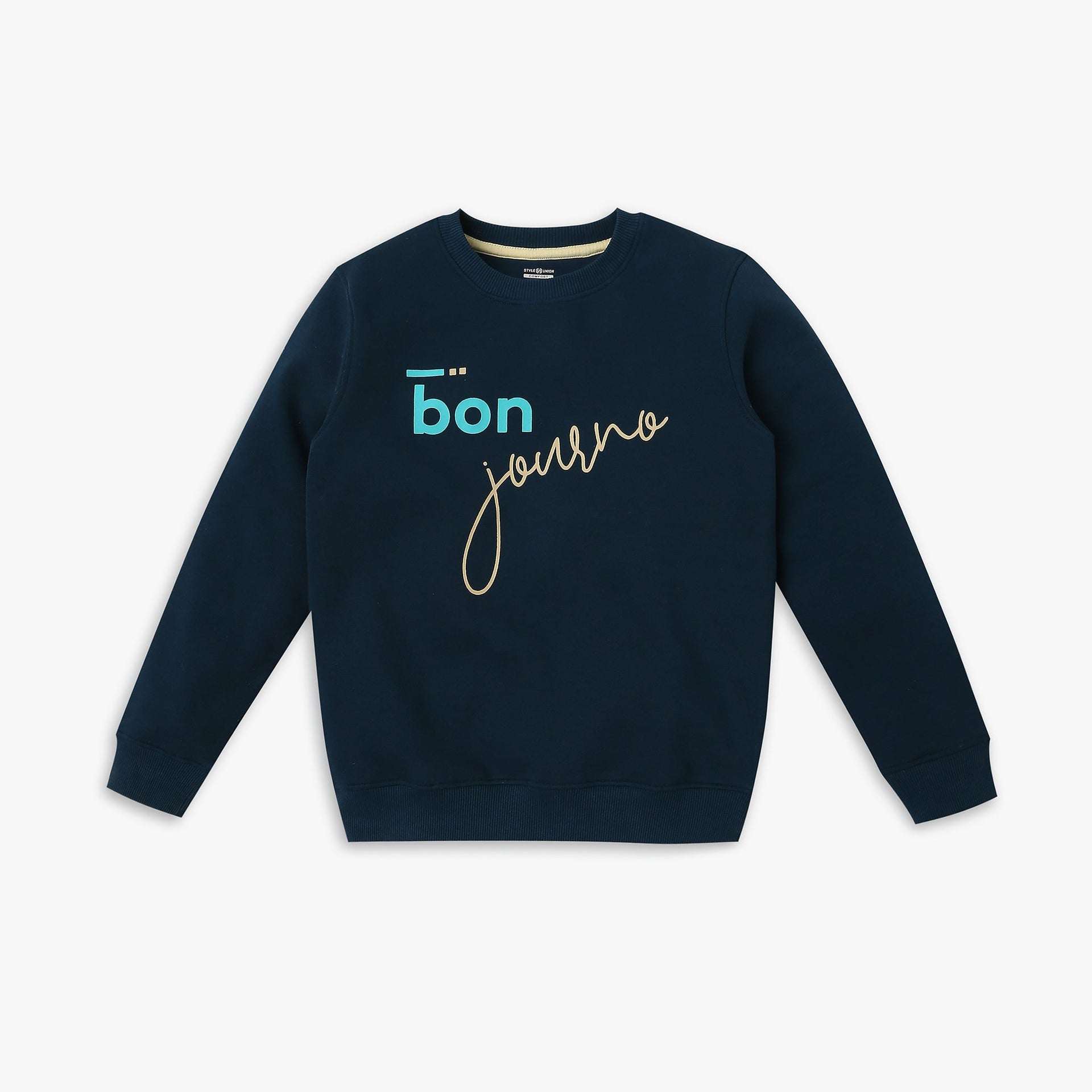 Boy's Regular Fit Graphic Sweat Tee