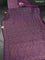 Banarasi crepe saree violet with allover thread & zari weaves and woven border