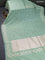 Banarasi semi katan saree pastel green with allover woven buttas and woven border