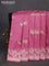 Banarasi semi katan saree mauve pink with zari woven buttas and zari woven border