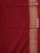 Banarasi semi katan saree maroon with allover thread & zari woven brocade weaves and woven border
