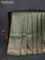 Banarasi semi katan saree green with allover thread & zari brocade weaves and woven border