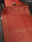 Banarasi semi katan saree red with allover thread & zari woven brocade weaves and woven border