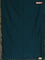 Bengal soft cotton saree peacock green with plain body and zari woven border