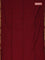 Bengal soft cotton saree maroon and green with plain body and zari woven border