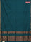 Bengal soft cotton saree teal green and maroon with plain body and zari woven border