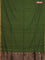 Bengal soft cotton saree green shade and violet with plain body and zari woven border