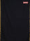 Bengal soft cotton saree black and blue with plain body and zari woven border