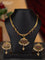 Antique attigai necklace with kemp stones and pearl & golden beads hangings