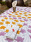 Purple Lotus Block Print Cotton Table Cover
